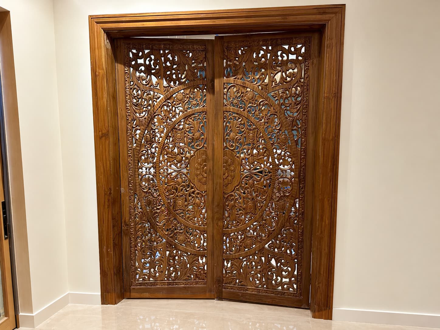 Detail of the jali door blocks
