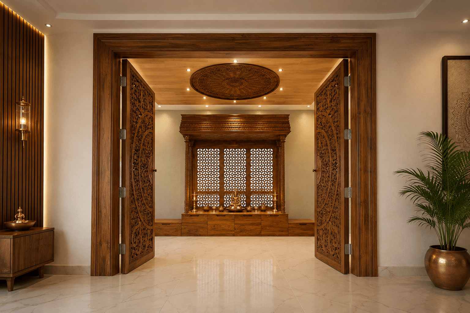 A Prayer Room,
Carved by Hand